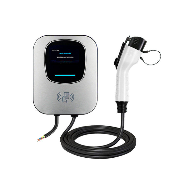 Single Gun 16A 32A Wall Mounted EV Charger Type 1 Short Circuit Protection