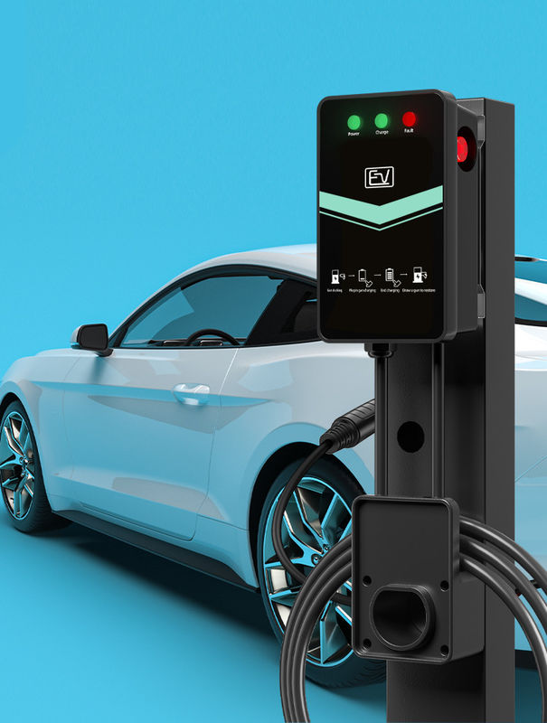 Type1 Plug 32A Plug And Charge Wall Mounted EV Charging Station Smart Home
