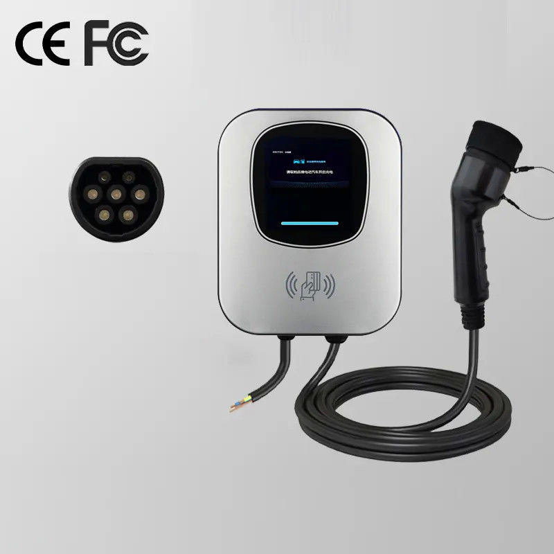 Wall Boxer Single Gun 32A 3 Phase EV Type 2 Chargers Wall Mounted