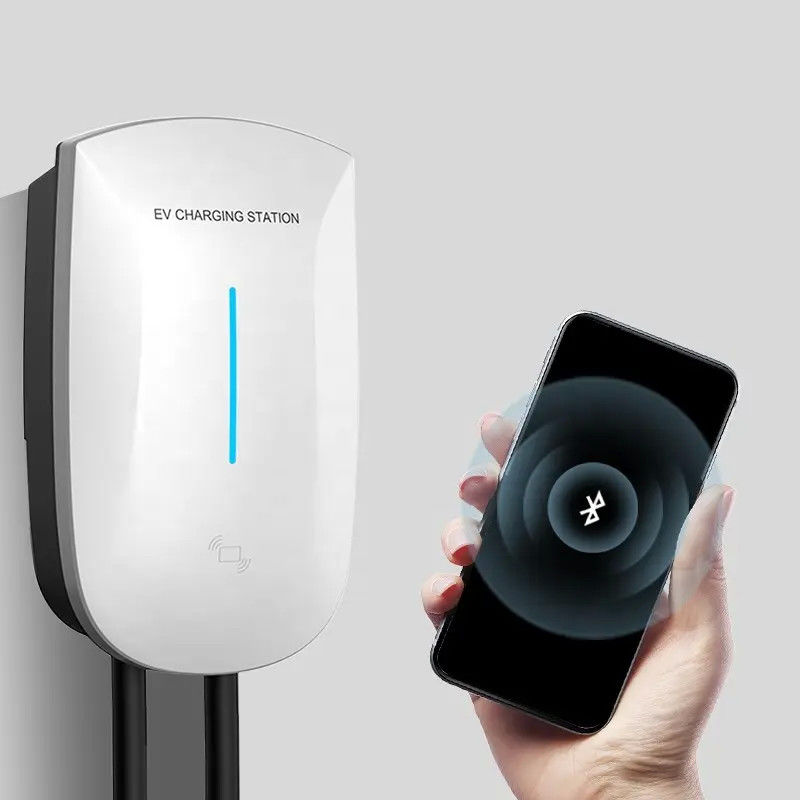 32A AC Column Mounted Three Phase EV Charging Station Type 2