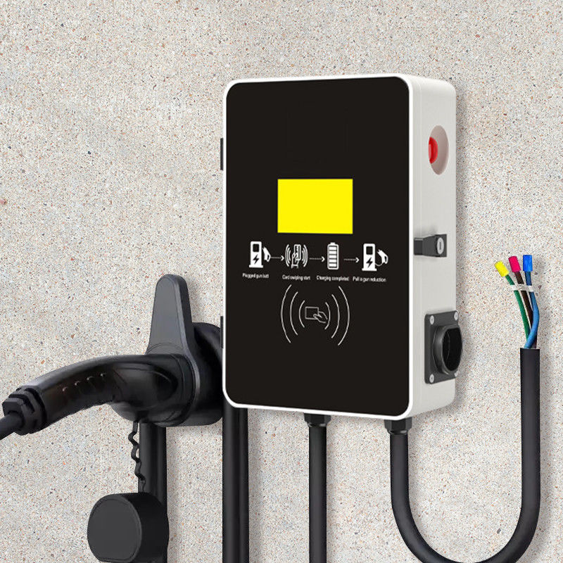 Type 2 And Type 1 22kw Wall Mounted Charging Station OEM ODM