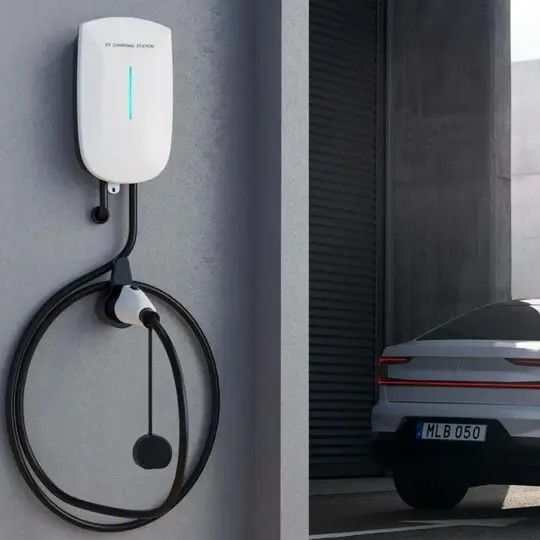 App Control Box 22 Kilowatts Wall Mounted EV Charging Station For Home Use