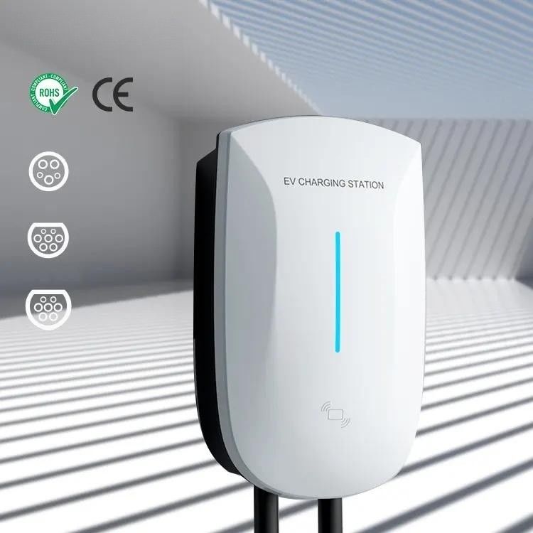 Level 2 7kw 11kw 22kw Charging Point	Fast Wall Mounted EV Charging Station LED Indicator