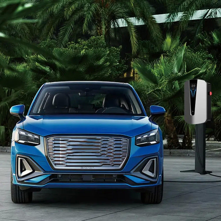 Electric Car Wall Box Level 2 32A Fast Charging Wall EV Charger With Screen Display