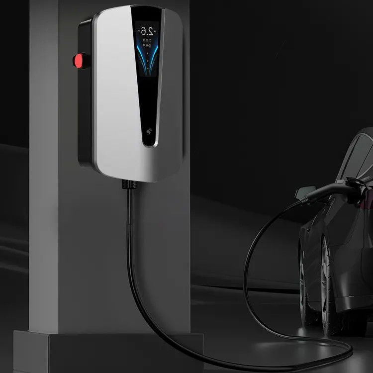 4.3 Inch Screen 22 Kilowatts 5m Cable Wall EV Charger For Tesla Fast Charging Home