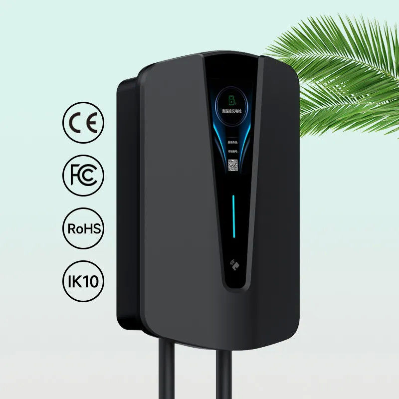 App Control Swipe Card 32A 48A Fireproof PC Home Smart Wall EV Charger American Standard