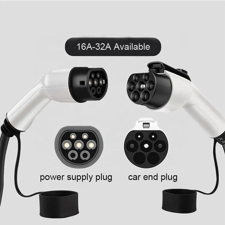 Dustproof Thermoplastic Type 2 To Type 2 EV Charging Extension Cable 10m