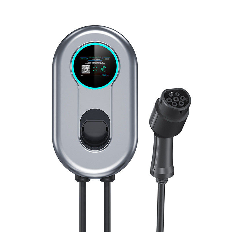 Touch Button 7.4m Cable Type 1 Electric Car Charger Wall Mount