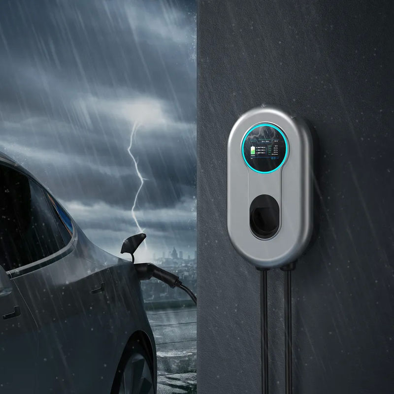 22kw RFID Card 5 Meters Cable Mobile Type 2 EV Charging Station
