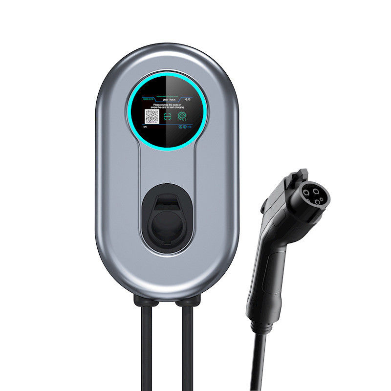3 Phases 400v Type 2 AC EV Charger Wifi Charging Adjustable Current