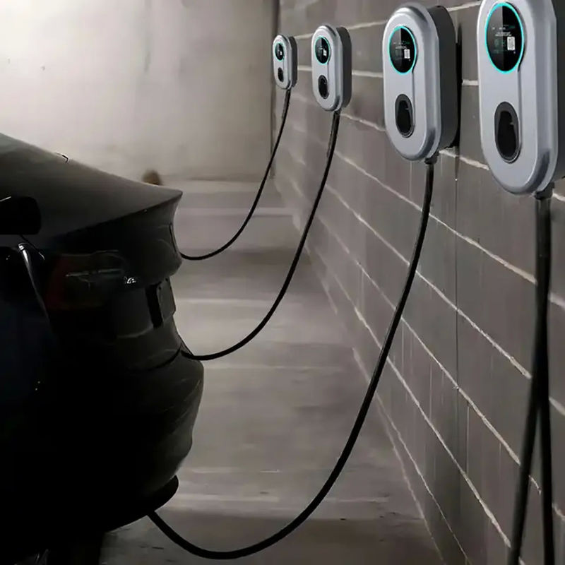 3 Phases 400v Type 2 AC EV Charger Wifi Charging Adjustable Current