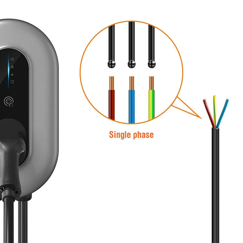Wifi Connective IP65 Portable Type 2 EV Charger With 5m Cable
