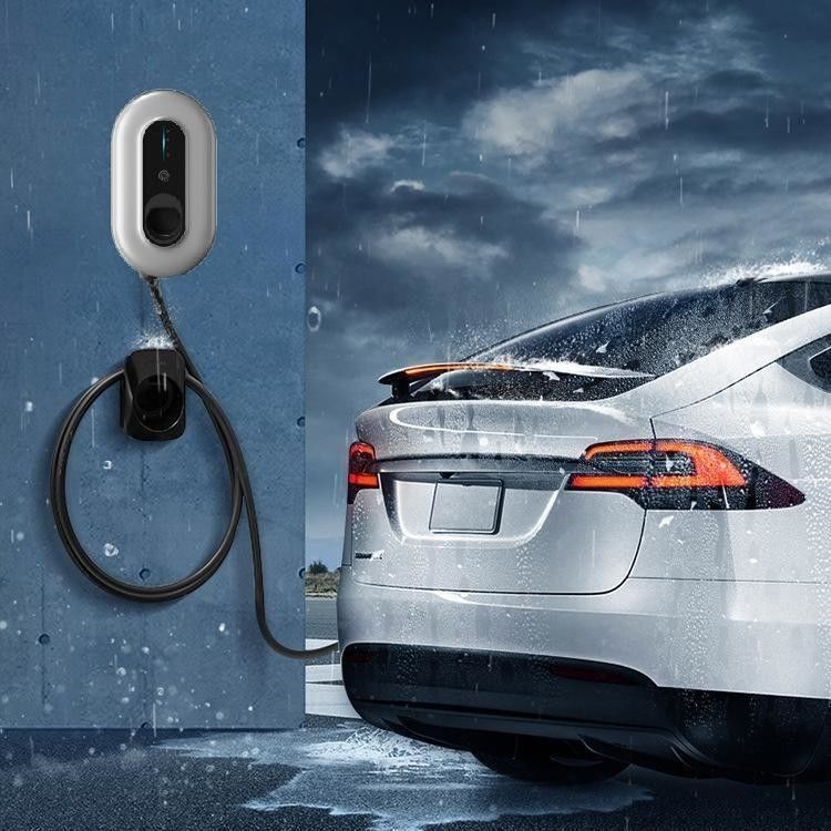 7kw 11kw 22kw 3 Phase LCD Screen Type 2 EV Charger Over Temp Protection