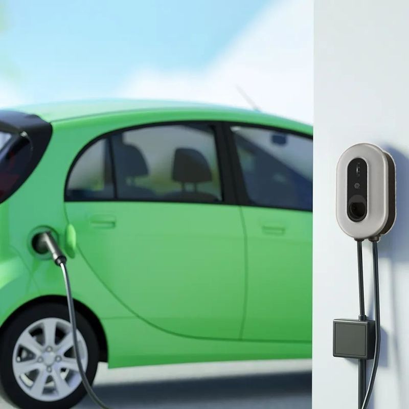 European Standard Single Gun AC 220V Type 2 EV Charger Overload Protection
