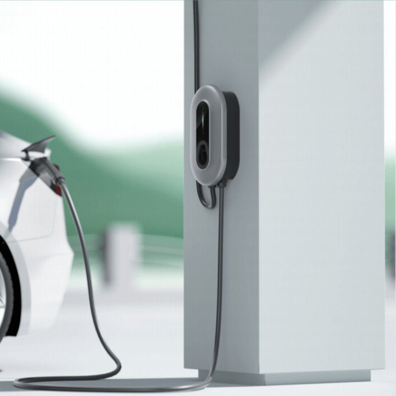 App Control Single Gun 50A Portable Level 1 Type 2 EV Charger With CE Certificate