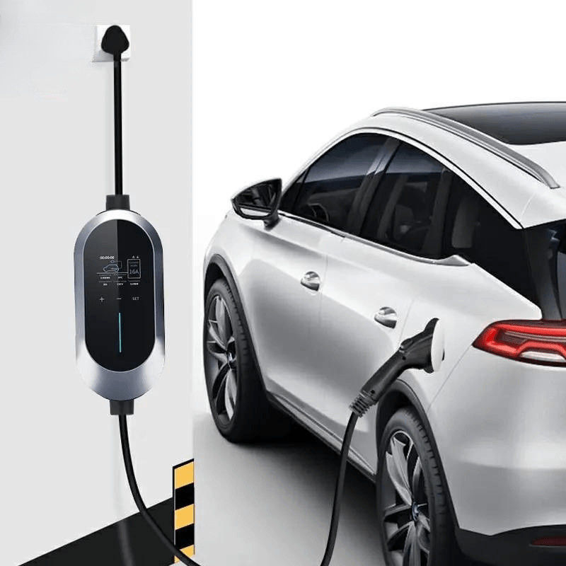 230V CEE 3 Pins Touch Button 7.2 Kw AC Fast Charger Over Load Protection