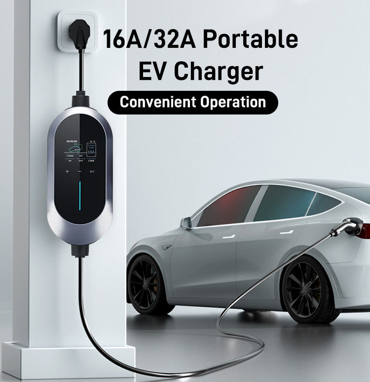 SAE J1772 Type 1 7kw EU Single Gun Portable Electric Vehicle Charger
