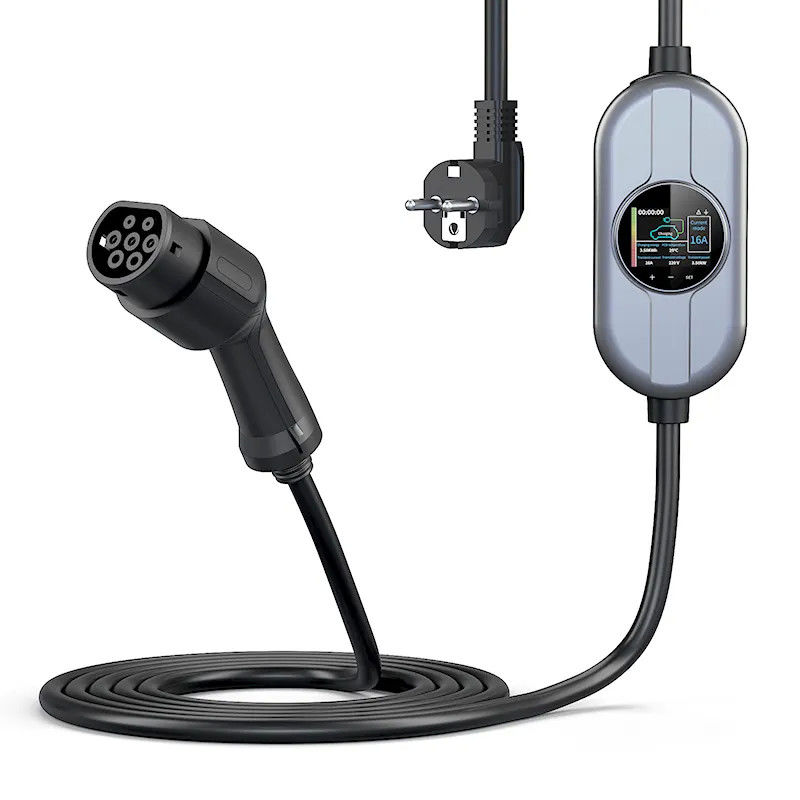 SAE J1772 Plug Portable EV Charging Station Mode 2 EV Charger CE FCC