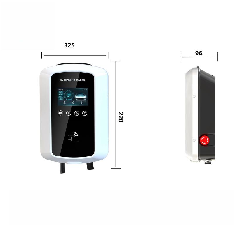 Column Mounted Level 2 11kw 32A Type 2 EV Charger With CE Certificate