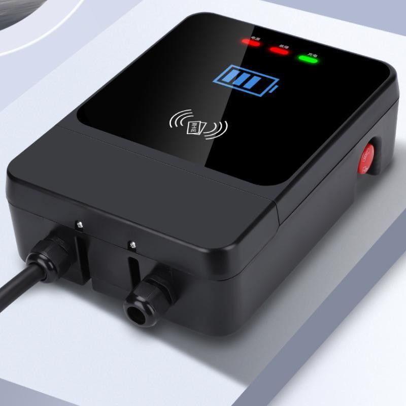 GBT 7kw Single Gun 4.3-Inch Screen 220V Wall EV Charger With Emergency Button