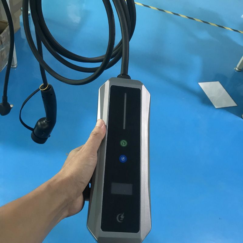 Type 2 Customized Colors 22kw Portable AC EV Charger With OLED Screen