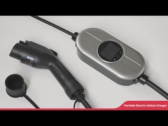 Single Phase Schuko Adapter 16A Portable EV Charging Station With LCD Display